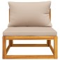 vidaXL 2-tlg. Garten-Sofa-Set mit Kissen Massivholz Akazie vidaXL 2-tlg. Garten-Sofa-Set mit Kissen Massivholz Akazie