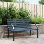 vidaXL Gartenbank 120 cm Grau Holz vidaXL Gartenbank 120 cm Grau Holz