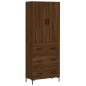 Highboard Braun Eichen-Optik 69,5x34x180 cm Holzwerkstoff Highboard Braun Eichen-Optik 69,5x34x180 cm Holzwerkstoff