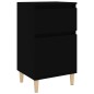 vidaXL Nachttisch Schwarz 40x35x70 cm vidaXL Nachttisch Schwarz 40x35x70 cm