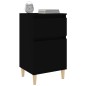 vidaXL Nachttisch Schwarz 40x35x70 cm vidaXL Nachttisch Schwarz 40x35x70 cm