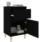 vidaXL Nachttisch Schwarz 40x35x70 cm vidaXL Nachttisch Schwarz 40x35x70 cm