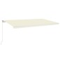 vidaXL Gelenkarmmarkise Einziehbar 600x350 cm Creme vidaXL Gelenkarmmarkise Einziehbar 600x350 cm Creme