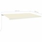 vidaXL Gelenkarmmarkise Einziehbar 600x350 cm Creme vidaXL Gelenkarmmarkise Einziehbar 600x350 cm Creme