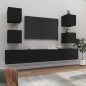 vidaXL 6-tlg. TV-Schrank-Set Schwarz Holzwerkstoff vidaXL 6-tlg. TV-Schrank-Set Schwarz Holzwerkstoff