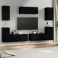 vidaXL 7-tlg. TV-Schrank-Set Schwarz Holzwerkstoff vidaXL 7-tlg. TV-Schrank-Set Schwarz Holzwerkstoff
