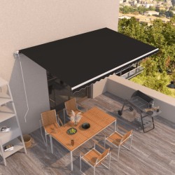 vidaXL Gelenkarmmarkise Automatisch 500x350 cm Anthrazit