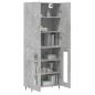 vidaXL Highboard Betongrau 69,5x34x180 cm Holzwerkstoff vidaXL Highboard Betongrau 69,5x34x180 cm Holzwerkstoff