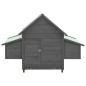 vidaXL Hühnerstall Grau und Weiß 152x96x110 cm Massivholz Tanne vidaXL Hühnerstall Grau und Weiß 152x96x110 cm Massivholz Tanne