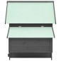 vidaXL Hühnerstall Grau und Weiß 152x96x110 cm Massivholz Tanne vidaXL Hühnerstall Grau und Weiß 152x96x110 cm Massivholz Tanne