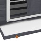 vidaXL Hühnerstall Grau und Weiß 152x96x110 cm Massivholz Tanne vidaXL Hühnerstall Grau und Weiß 152x96x110 cm Massivholz Tanne
