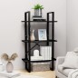 vidaXL Lagerregal Schwarz 60x30x105 cm Holzwerkstoff vidaXL Lagerregal Schwarz 60x30x105 cm Holzwerkstoff