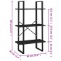vidaXL Lagerregal Schwarz 60x30x105 cm Holzwerkstoff vidaXL Lagerregal Schwarz 60x30x105 cm Holzwerkstoff