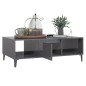 vidaXL Couchtisch Hochglanz-Grau 103,5x60x35 cm Holzwerkstoff vidaXL Couchtisch Hochglanz-Grau 103,5x60x35 cm Holzwerkstoff