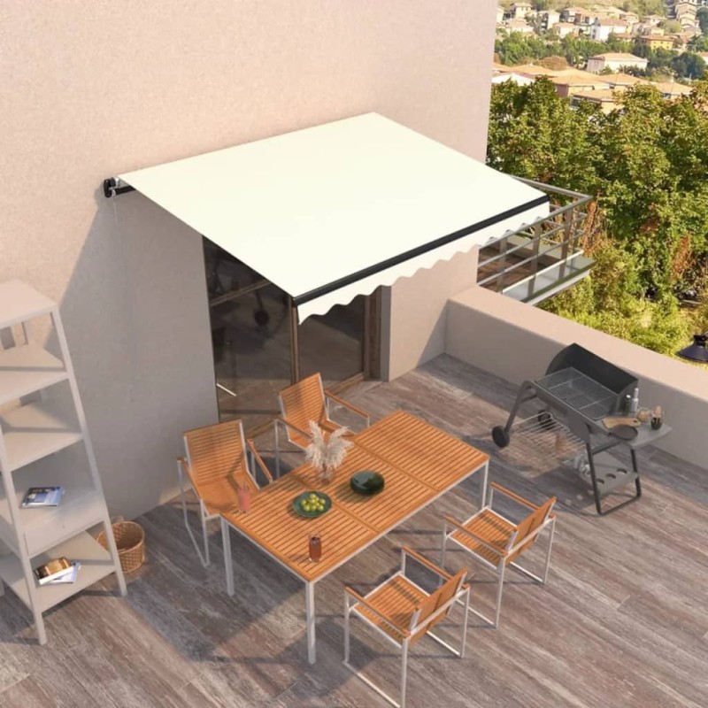 vidaXL Gelenkarmmarkise Einziehbar 350x250 cm Creme vidaXL Gelenkarmmarkise Einziehbar 350x250 cm Creme