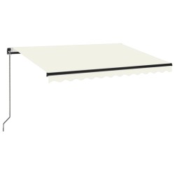 vidaXL Gelenkarmmarkise Einziehbar 350x250 cm Creme