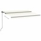 vidaXL Gelenkarmmarkise Einziehbar 350x250 cm Creme vidaXL Gelenkarmmarkise Einziehbar 350x250 cm Creme