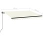 vidaXL Gelenkarmmarkise Einziehbar 350x250 cm Creme vidaXL Gelenkarmmarkise Einziehbar 350x250 cm Creme