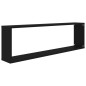 vidaXL Würfelregale 4 Stk. Schwarz 100x15x30 cm Holzwerkstoff vidaXL Würfelregale 4 Stk. Schwarz 100x15x30 cm Holzwerkstoff
