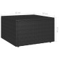 4-tlg. Garten-Lounge-Set mit Kissen Poly Rattan Schwarz 4-tlg. Garten-Lounge-Set mit Kissen Poly Rattan Schwarz