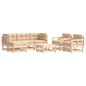 vidaXL 7-tlg. Garten-Lounge-Set mit Kissen Massivholz vidaXL 7-tlg. Garten-Lounge-Set mit Kissen Massivholz