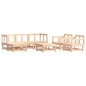 vidaXL 7-tlg. Garten-Lounge-Set mit Kissen Massivholz vidaXL 7-tlg. Garten-Lounge-Set mit Kissen Massivholz