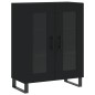 vidaXL Highboard Schwarz 69,5x34x180 cm Holzwerkstoff vidaXL Highboard Schwarz 69,5x34x180 cm Holzwerkstoff