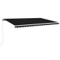 vidaXL Markise Manuell Einziehbar 500x350 cm Anthrazit vidaXL Markise Manuell Einziehbar 500x350 cm Anthrazit