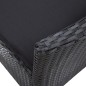 vidaXL 5-tlg. Garten-Essgruppe Poly Rattan Schwarz vidaXL 5-tlg. Garten-Essgruppe Poly Rattan Schwarz