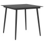 vidaXL 3-tlg. Garten-Essgruppe Schwarz und Braun vidaXL 3-tlg. Garten-Essgruppe Schwarz und Braun
