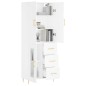 vidaXL Highboard Weiß 69,5x34x180 cm Holzwerkstoff vidaXL Highboard Weiß 69,5x34x180 cm Holzwerkstoff