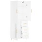 vidaXL Highboard Weiß 69,5x34x180 cm Holzwerkstoff vidaXL Highboard Weiß 69,5x34x180 cm Holzwerkstoff