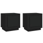 vidaXL Nachttische 2 Stk. Schwarz 44x35x45 cm Holzwerkstoff vidaXL Nachttische 2 Stk. Schwarz 44x35x45 cm Holzwerkstoff