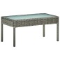 5-tlg. Garten-Lounge-Set mit Auflagen Poly Rattan Grau 5-tlg. Garten-Lounge-Set mit Auflagen Poly Rattan Grau