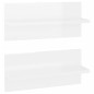 vidaXL Wandregale 2 Stk. Hochglanz-Weiß 40x11,5x18 cm vidaXL Wandregale 2 Stk. Hochglanz-Weiß 40x11,5x18 cm