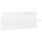 vidaXL Wandregale 2 Stk. Hochglanz-Weiß 40x11,5x18 cm vidaXL Wandregale 2 Stk. Hochglanz-Weiß 40x11,5x18 cm