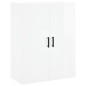 vidaXL Highboard Hochglanz-Weiß 69,5x34x180 cm Holzwerkstoff vidaXL Highboard Hochglanz-Weiß 69,5x34x180 cm Holzwerkstoff