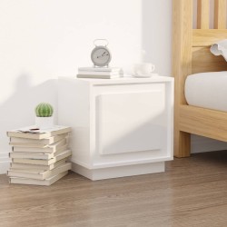 vidaXL Nachttisch Hochglanz-Weiß 44x35x45 cm Holzwerkstoff