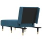 vidaXL Chaiselongue Blau Samt vidaXL Chaiselongue Blau Samt