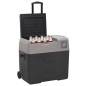 vidaXL Kühlbox mit Rollen und Adapter Schwarz & Grau 40 L Polypropylen vidaXL Kühlbox mit Rollen und Adapter Schwarz & Grau 40 L Polypropylen