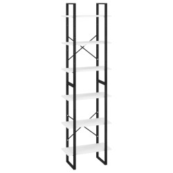 vidaXL Lagerregal Weiß 60x30x210 cm Holzwerkstoff
