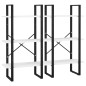 vidaXL Lagerregal Weiß 60x30x210 cm Holzwerkstoff vidaXL Lagerregal Weiß 60x30x210 cm Holzwerkstoff