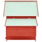 vidaXL Hühnerstall Rot und Weiß 152x96x110 cm Massivholz Tanne vidaXL Hühnerstall Rot und Weiß 152x96x110 cm Massivholz Tanne