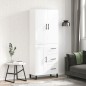 vidaXL Highboard Hochglanz-Weiß 69,5x34x180 cm Holzwerkstoff vidaXL Highboard Hochglanz-Weiß 69,5x34x180 cm Holzwerkstoff