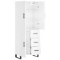 vidaXL Highboard Hochglanz-Weiß 69,5x34x180 cm Holzwerkstoff vidaXL Highboard Hochglanz-Weiß 69,5x34x180 cm Holzwerkstoff