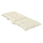 vidaXL Gartenstuhlauflagen für Hochlehner 6Stk. Creme 120x50x7cm Stoff vidaXL Gartenstuhlauflagen für Hochlehner 6Stk. Creme 120x50x7cm Stoff