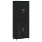 vidaXL Highboard Schwarz 69,5x34x180 cm Holzwerkstoff vidaXL Highboard Schwarz 69,5x34x180 cm Holzwerkstoff