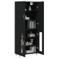 vidaXL Highboard Schwarz 69,5x34x180 cm Holzwerkstoff vidaXL Highboard Schwarz 69,5x34x180 cm Holzwerkstoff