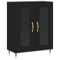 vidaXL Highboard Schwarz 69,5x34x180 cm Holzwerkstoff vidaXL Highboard Schwarz 69,5x34x180 cm Holzwerkstoff