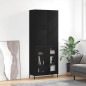 vidaXL Highboard Schwarz 69,5x34x180 cm Holzwerkstoff vidaXL Highboard Schwarz 69,5x34x180 cm Holzwerkstoff
